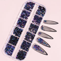Colorful Nail Rhinestones Glass AB Crystal Kit