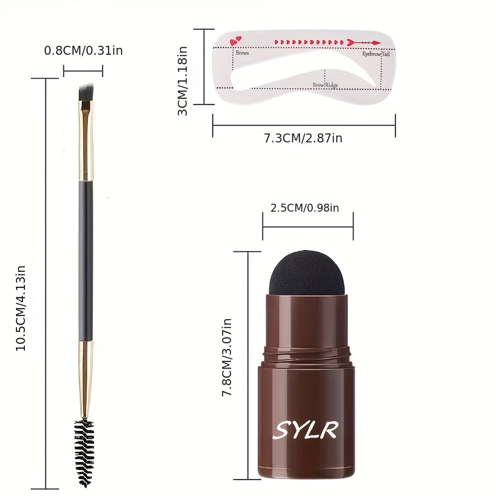 Waterproof Eyebrow Stamp Set Light Brown