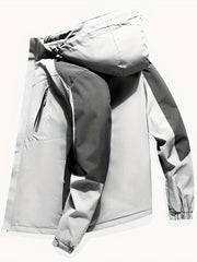 Men's Lightweight Hooded Windbreaker Jacket for Hiking