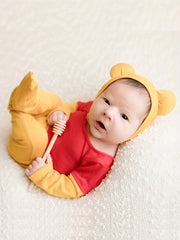 Newborn Bear Photography Clothes Set with Hat for 0-3 Months
