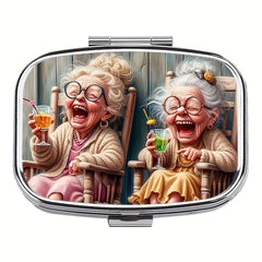 Laughter Pill Box Rectangular Decorative Box Vitamin Pill Organizer