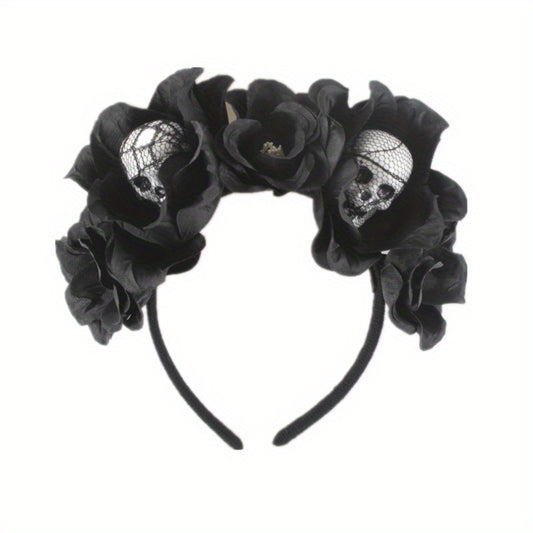 Foam Skull Headpiece Halloween Hair Hoop for Girls
