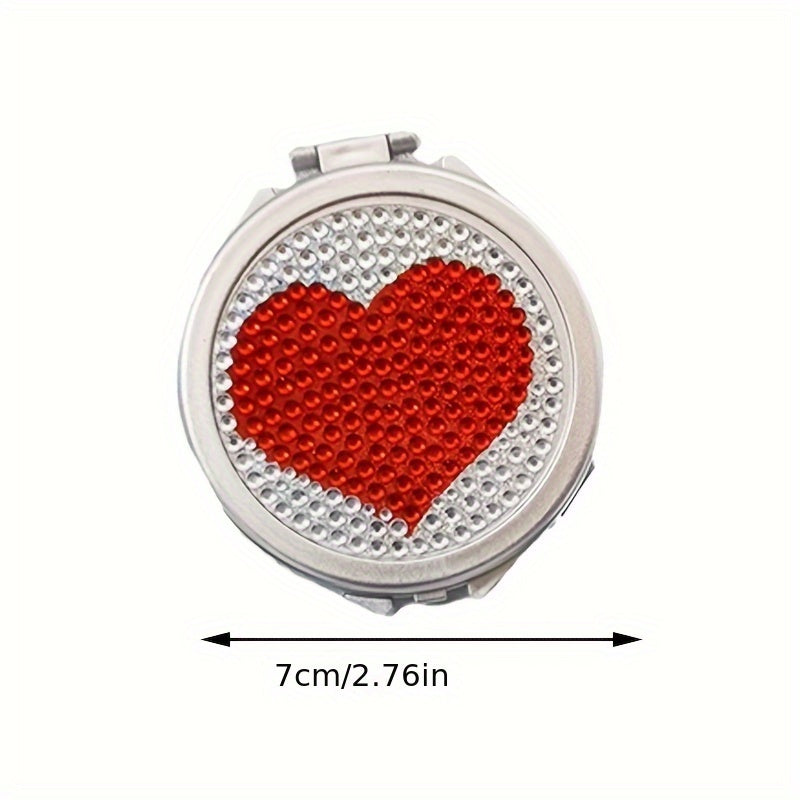 Leopard Pattern Makeup Mirror Double Sided Compact Cosmetic Mirror