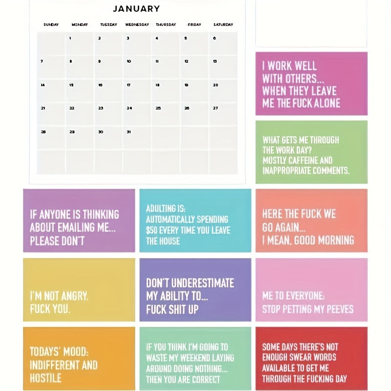 Adulting Is Hard Calendar - Organize Your Life
