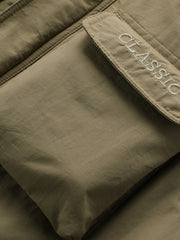 Men's Cargo Jacket Warm Coats Fleece Lined Military Jackets Cotton