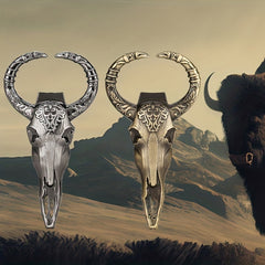 Cow Skull Corkscrew Bull Skull Beer Bottle Opener For Men Women Dad Son Him Her