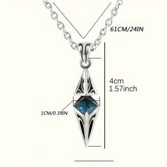 Boho Copper Pendant Necklace Synthetic Gemstone Unisex Hip Hop Street Jewelry