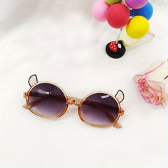 Cartoon Kitten Sunglasses for Kids, Sun Protection Accessory