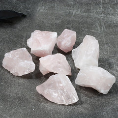 2pcs Natural Light Powder Crystal Raw Stones DIY Demagnetizing Purifying Stones