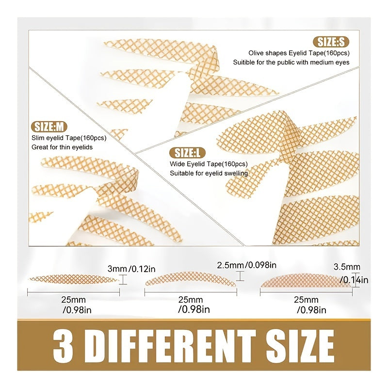 Invisible Double Eyelid Tape Y Fork + Tweezer - Eye Lift Tape