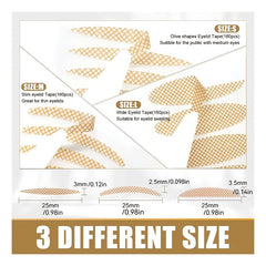 Invisible Double Eyelid Tape Y Fork + Tweezer - Eye Lift Tape