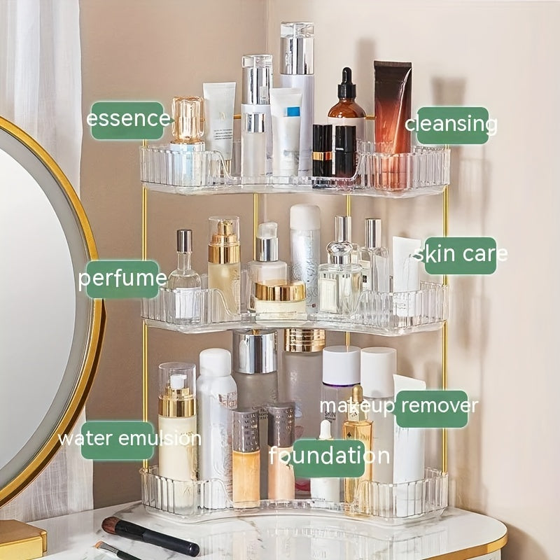 Corner Bathroom Countertop Organizer Vanity Trays for Makeup Perfume