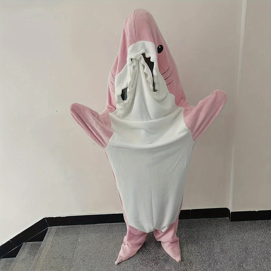 Funny Shark Blanket Warm Sleeping Bag with Hoodie