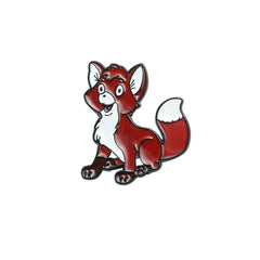 Men's Animal Brooches - Fashionable Dog & Fox Enamel Pins