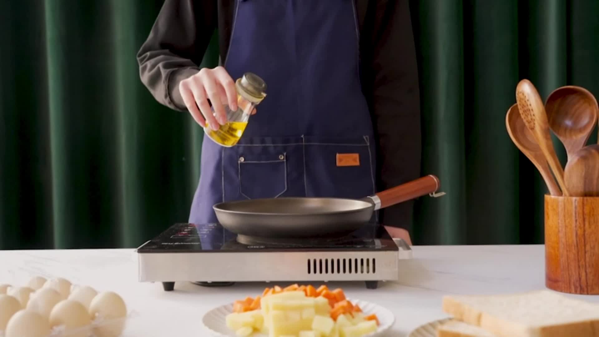 7pcs Teak Wooden Spoons Kitchen Utensils Set