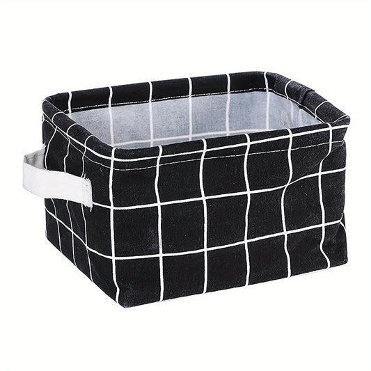Mini Storage Basket Organizer For Makeup Book Baby Toy Canvas Bag