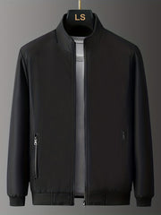 Men's Classic Windbreaker Jacket Zip Up Coat for Outdoor Activities