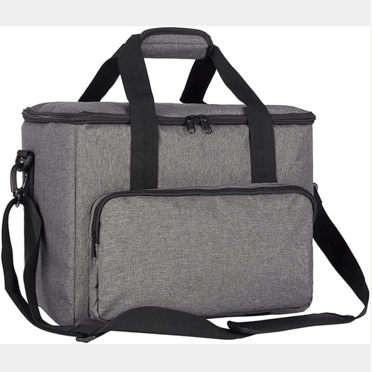 Large Waterproof Grey Cooler Bag Thermal Insulated Family Picnic Lunch Bag