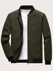 Men's Casual Zip Up Windbreaker Jacket