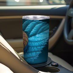 20oz Stainless Steel Insulated Mug Leaf Snail Portable Leakproof Office Travel