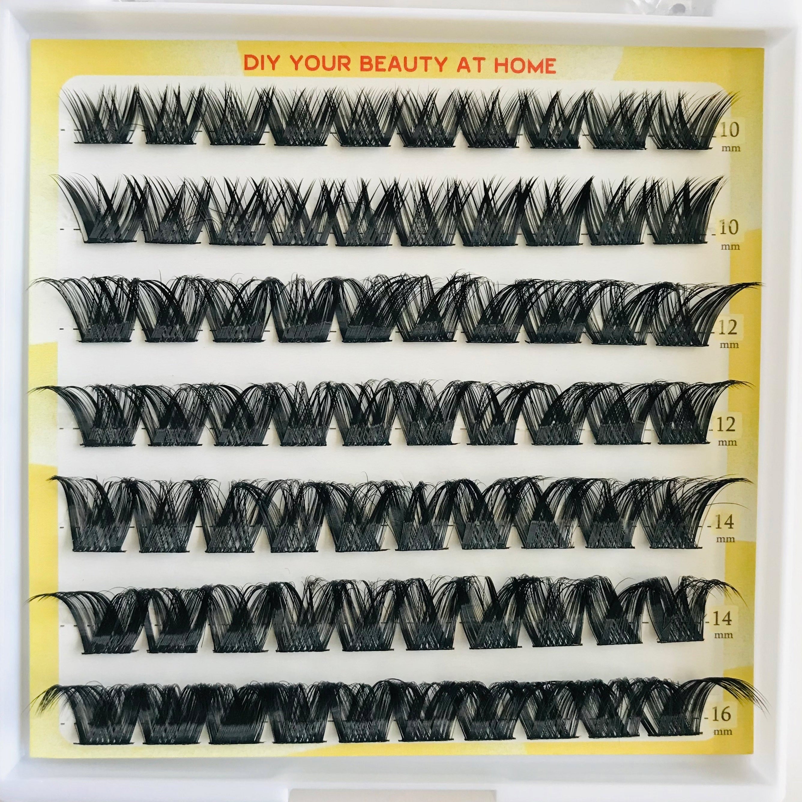 DIY Lower False Eyelashes Cluster Lashes Brown Natural Curling Extension