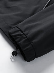 Men's Casual Drawstring Hooded Jacket with Pockets