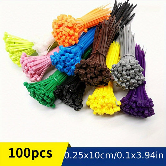 100pcs Colorful Tie And Tie 2 5 100mm Colorful Decorative Tie Bundle Tie Harness