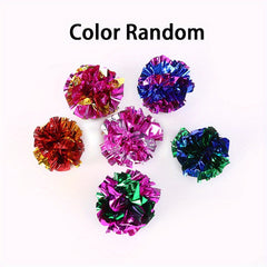 Colorful Parrot Crinkle Toys Rattle Paper Balls - Indoor Fitness Activity