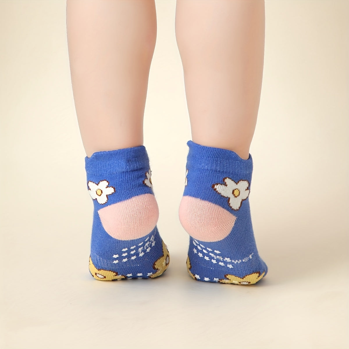 12 Pairs Girls Cartoon Toddler Socks Cotton Non-slip Walking Socks