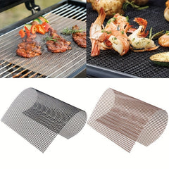 Non Stick BBQ Grid Pad Barbecue Mesh Reusable Cooking Pads