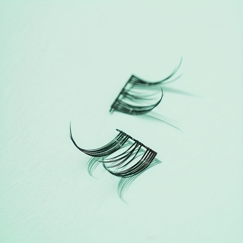 90pcs Cluster Eyelashes Fish Tail False Eyelashes 9 15mm Mix Tray