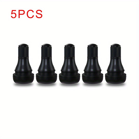 5pcs TR412 Short Tire Valve Stems for Standard Vehicle Tires