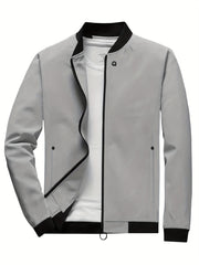 Men's Zipper Jacket Windbreaker Windproof Coat