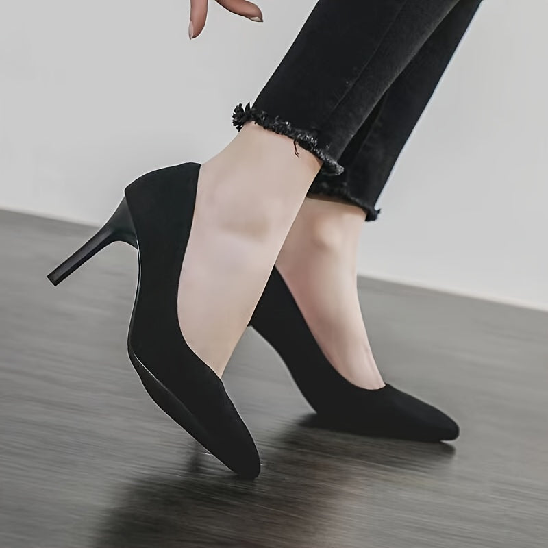 Women's Pointed Toe High Heels Slip On Stiletto Party Shoes