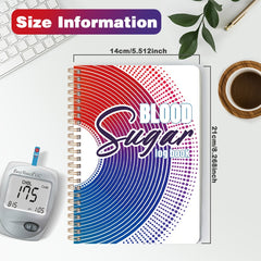 Blood Glucose Monitoring Log A5 Size
