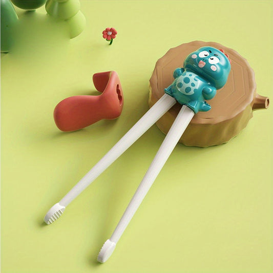 Kids Dinosaur Chopsticks Training Practicing Utensil