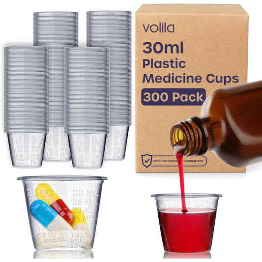 30ml Disposable Medicine Measuring Cups Translucent for Liquid Medication