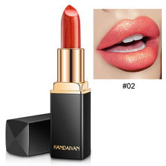 Temperature-Activated Metallic Lipstick