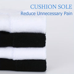 6 Pairs Bamboo Non Binding Diabetic Socks Breathable Seamless Toe Stocking