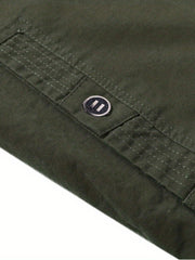 Casual Cotton Cargo Jacket Men's Outdoor