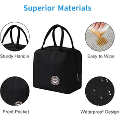 Cute Bear Lunch Bag Insulated Durable Zippered Cooler for School