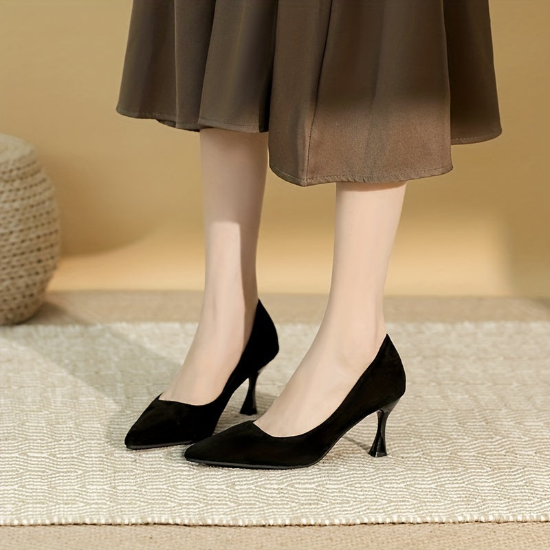 Women's Pointed Toe Stiletto Heels Office Work Dress Shoes