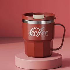 Insulated Reusable Travel Coffee Mug with Lid