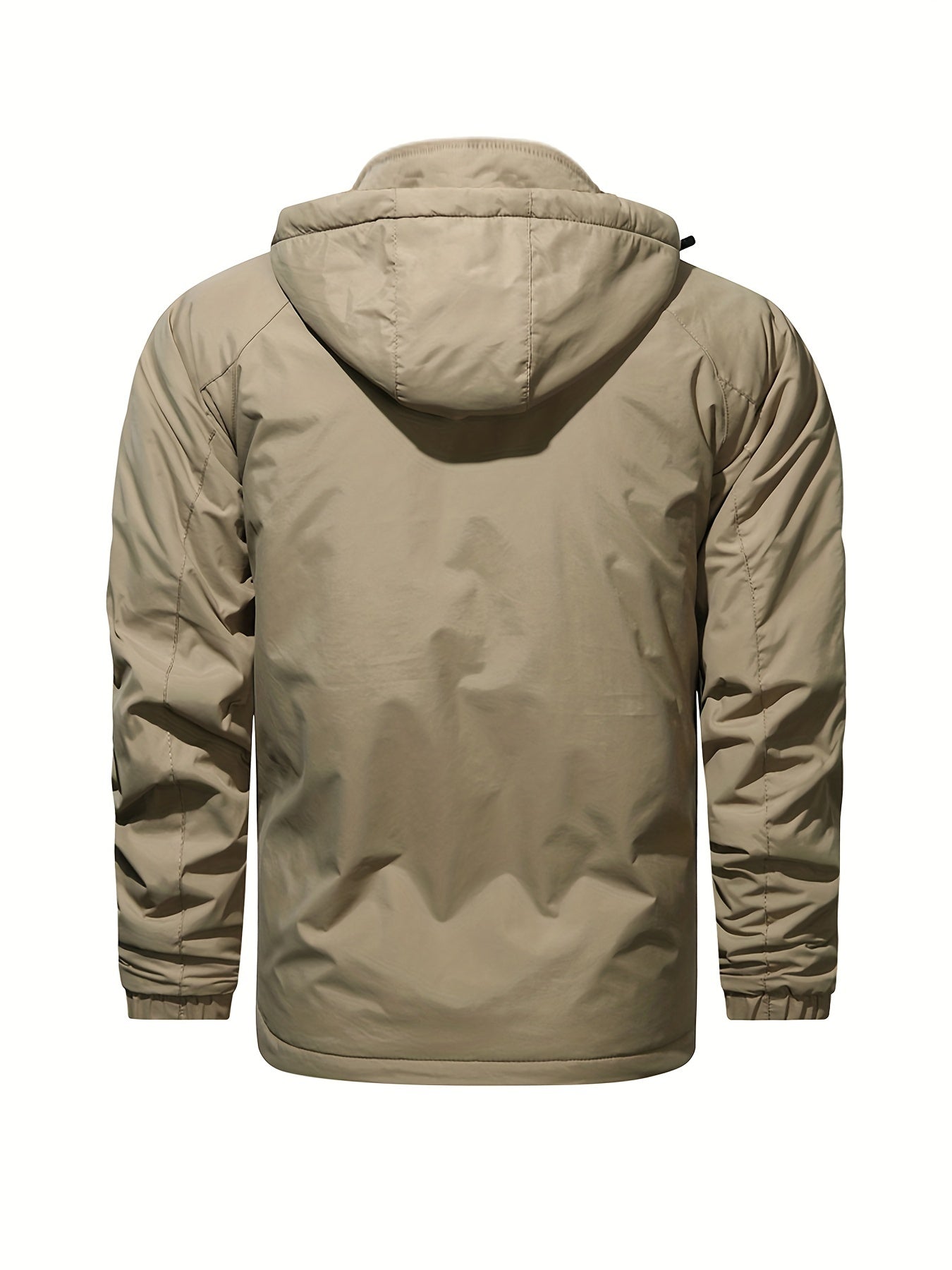 Men's Waterproof Windproof Hooded Jacket Zipper Windbreaker