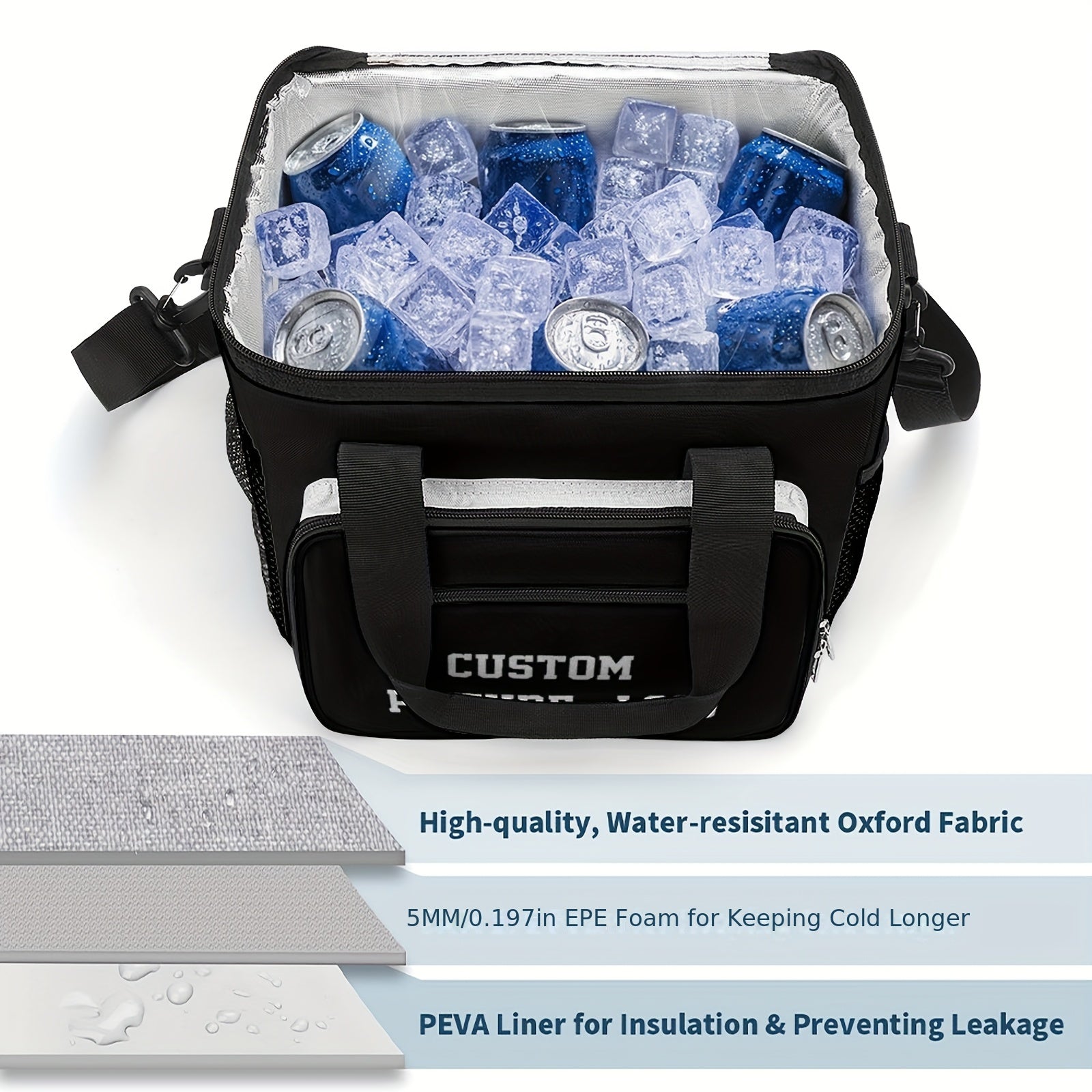 Personalized Camping Ice Bags - Customizable Reusable Ice Packs