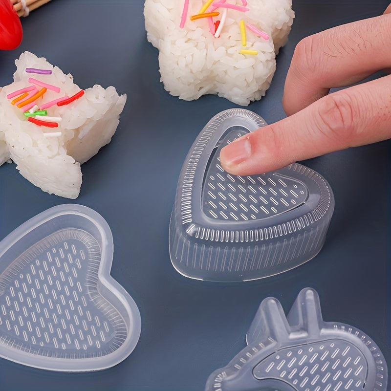 Japanese Onigiri Mold Set - Sushi Makers for Bento Box