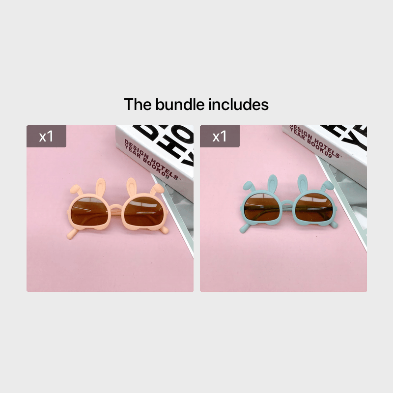 Cartoon Rabbit Sunglasses UV Protection for Holiday Party Girls and Boys