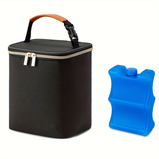 Insulated Breastmilk Cooler Bag Holds 4 Bottles Up to 9oz