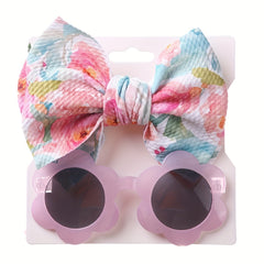 Kids Sunglasses Headband Set UV Protection Gift for Children