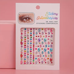 Rhinestone Eye Stickers Pearl Patch Acrylic Decoration Stickers